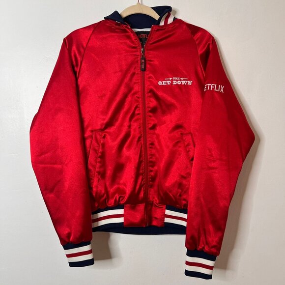 Netflix "The Get Down" Red Satin Jacket – Men’s Size S - Picture 1 of 4